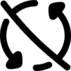 Triangle Arrow Synchronize Disable Icon from Flex Remix Set