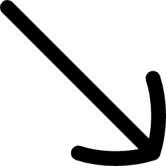 Diagonal Line Arrow Bottom Right Icon from Flex Remix Set