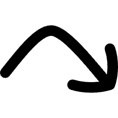 Line Arrow Bounce Down Right Icon from Flex Remix Set