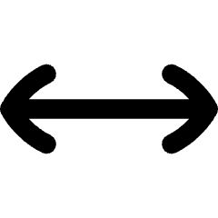 Line Arrow Horizontal Icon from Flex Remix Set