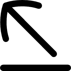 Line Line Arrow Diagonal Top Left Icon from Flex Remix Set