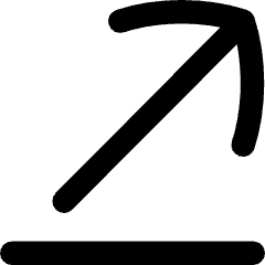 Line Line Arrow Diagonal Top Right Icon from Flex Remix Set