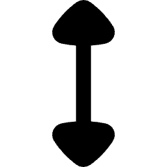 Arrow Vertical Icon from Flex Remix Set