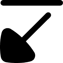 Triangle Arrow Diagonal Bottom Left Icon from Flex Remix Set