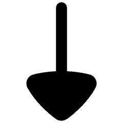 Triangle Arrow Down 1 Icon from Flex Remix Set