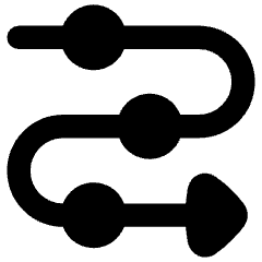 Triangle Arrow Roadmap Icon from Flex Remix Set