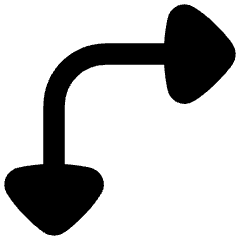 Triangle Arrow Top Left Corner Icon from Flex Remix Set