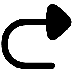 Triangle Arrow Turn Forward Icon from Flex Remix Set