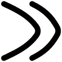 Double Tailless Line Arrow Right Icon from Flex Remix Set