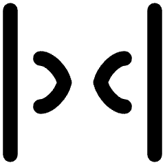 Tailless Line Arrow Shrink Horizontal 2 Icon from Flex Remix Set