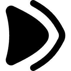 Double Tailless Triangle Arrow Right Icon from Flex Remix Set