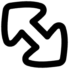 Thick Arrow Diagonal Large 2 Icon from Flex Remix Set