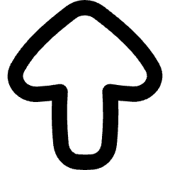 Thick Arrow Up Large Icon from Flex Remix Set