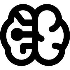 Artificial Intelligence Brain Icon from Flex Remix Set