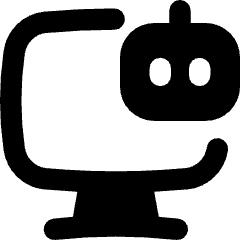 Computer Ai Robot Icon from Flex Remix Set