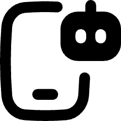Mobile Ai Robot Icon from Flex Remix Set
