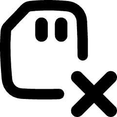 Sd Card Delete Cross Icon from Flex Remix Set