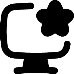 Desktop Favorite Star Icon from Flex Remix Set