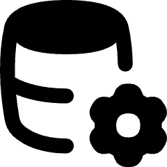 Database Setting Gear Icon from Flex Remix Set