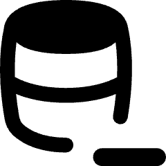Database Subtract 1 Icon from Flex Remix Set