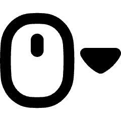 Mouse Move Down Icon from Flex Remix Set