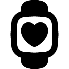 Watch Square Heartbeat Monitor 1 Icon from Flex Remix Set