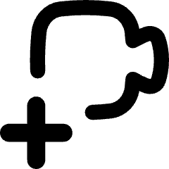 Webcam Video Call Add Plus Icon from Flex Remix Set