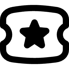 Ticket Star Icon from Flex Remix Set