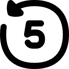 Button Go Backward 5 Icon from Flex Remix Set