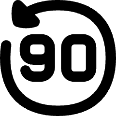 Button Go Backward 90 Icon from Flex Remix Set