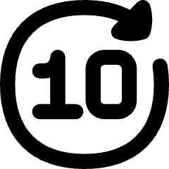 Button Go Forward 10 Icon from Flex Remix Set