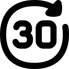 Button Go Forward 30 Icon from Flex Remix Set