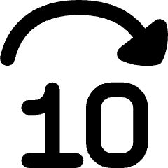 Button Jump Forward 10 Icon from Flex Remix Set
