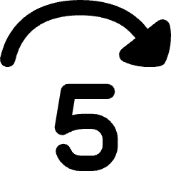 Button Jump Forward 5 Icon from Flex Remix Set