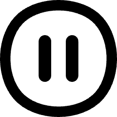 Button Pause Circle Icon from Flex Remix Set