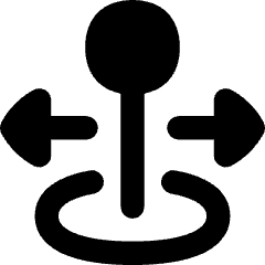 Arcade Stick Move Horizontal Icon from Flex Remix Set