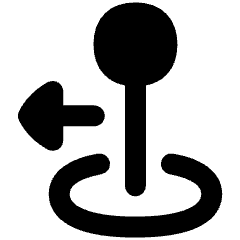 Arcade Stick Move Left Icon from Flex Remix Set