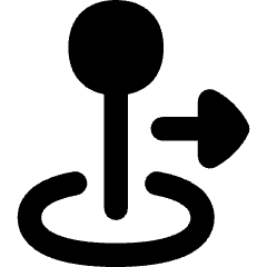 Arcade Stick Move Right Icon from Flex Remix Set