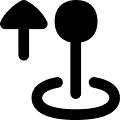 Arcade Stick Move Up Icon from Flex Remix Set