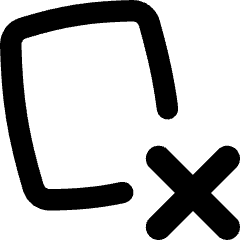 Card Remove Cross Icon from Flex Remix Set