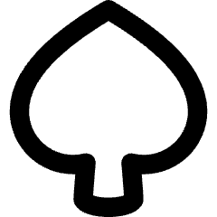 Spades Symbol Icon from Flex Remix Set