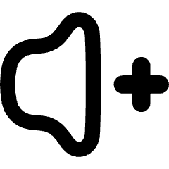 Volume Up Icon from Flex Remix Set