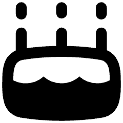 Cake Icon from Flex Remix Set