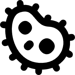 Bacteria Virus Cells Biology Icon from Flex Remix Set