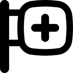 Hospital Sign Icon from Flex Remix Set
