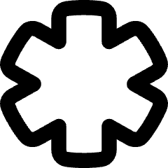 Medical Cross Symbol Icon from Flex Remix Set