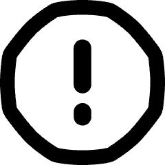 Warning Octagon Icon from Flex Remix Set