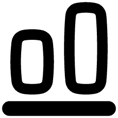 Align Bottom 1 Icon from Flex Remix Set