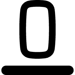 Align Bottom 2 Icon from Flex Remix Set