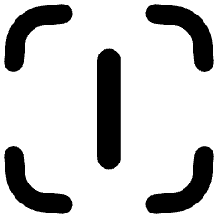 Align Center Vertical Frame Icon from Flex Remix Set